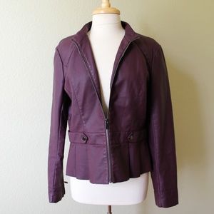 New York & Co Leather Jacket